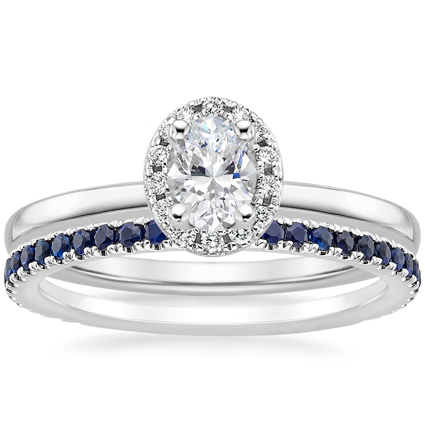 Brilliant earth white sapphire top